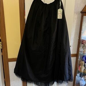 Chic Black A-Line Skirt